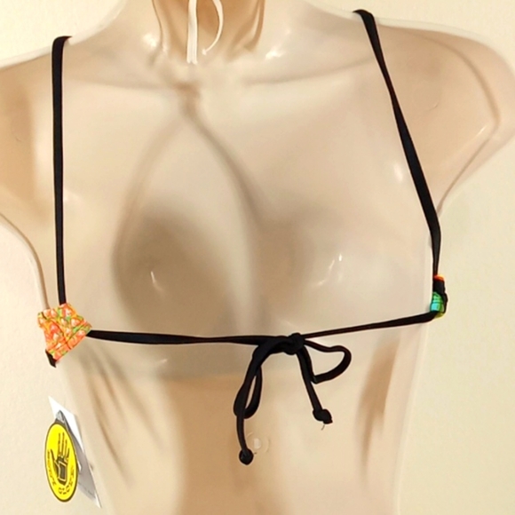 BODY GLOVE  Bikini Top SMALL PETITE Swim Vacation Multi-color PADDED New Summer - Picture 3 of 6